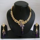 Indian Bridal Wedding Jewelry Set Blue color Stones NP-383