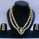 Indian Bridal Wedding Jewelry Set Clear Diamond Stones NP-389