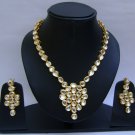 Indian Bridal Wedding Jewelry Set Clear Diamond Stones NP-390