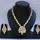 Indian Bridal Wedding Jewelry Set Clear Diamond Stones NP-392