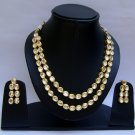 Indian Bridal Wedding Jewelry Set Clear Diamond Stones NP-395