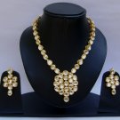 Indian Bridal Wedding Jewelry Set Clear Diamond Stones NP-396