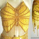 Belly Dancer Costumes Yellow Dress A
