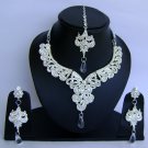 Indian Bridal Wedding Jewelry Set Diamond and Clear color stones NP-460