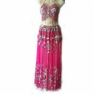Belly Dancing Costume Dress DS Magenta