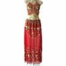 Belly Dancing Costume Dress D Red