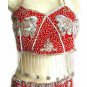 Belly Dancing Costume Dress D Red