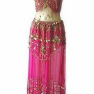 Belly Dance Costume Dress D Magenta
