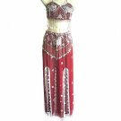 Belly Dance Costume Dress CS Maroon