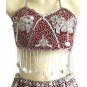 Belly Dance Costume Dress CS Maroon