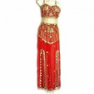 Belly Dance Costume Dress C Red