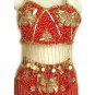 Belly Dance Costume Dress C Red