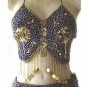 Belly Dance Costume Dress C Blue