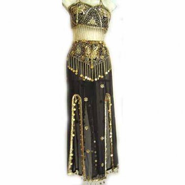 Belly Dance Costume Dress C Black