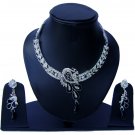 Indian Bridal Wedding Jewelry Set Diamonds and Black color stones NP-523