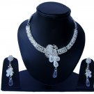 Indian Bridal Wedding Jewelry Set Diamonds and Clear stones NP-525