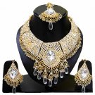 Indian Bridal Wedding Jewelry Set Diamonds and Clear stones NP-602