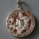 STERLING SILVER DRAGON PENDANT NR
