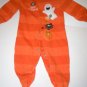 Miniwear Halloween Orange Striped One Piece 0-3 months
