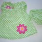 Girl's Carter's Green polka dot dress w/ bloomers 3 M