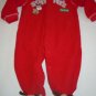 Child of Mine Carter's Red Fleece Holiday Outfit 3-6 M