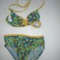 Sand N Sun 2 piece swim suit blue and yellow L 10/12