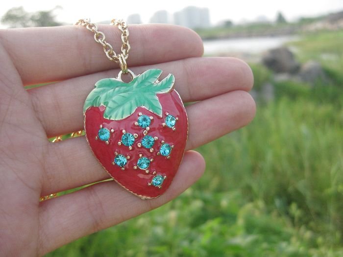 Strawberry necklace
