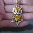 Swarovski Crystal Owl Necklace BZ12
