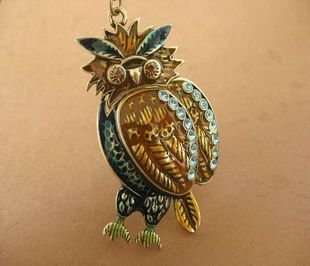 Beautiful owl necklace BZ11