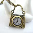 Small bag pocket watch necklace