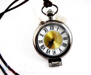 Magnifying glass, pocket watch necklace round section