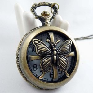 Butterfly Necklace pocket watch BZ28