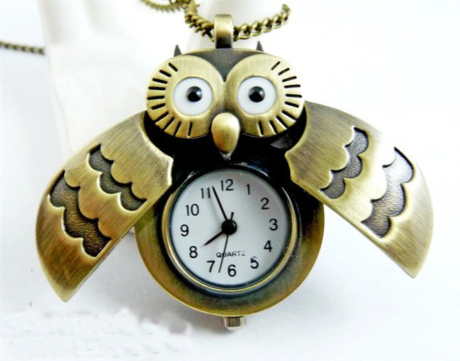 Owl watch necklace BZ32