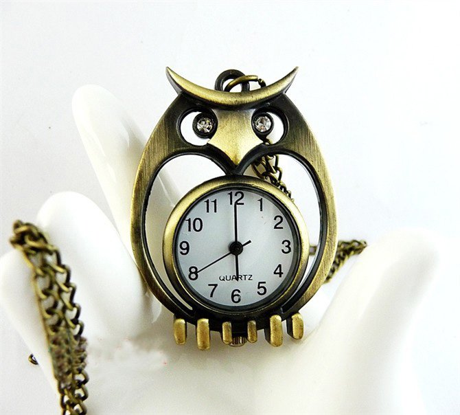 Owl watch necklace BZ31