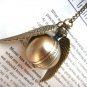 Enchanted Golden Snitch Ball Locket WATCH with silver Wings from Harry Potter BZ39