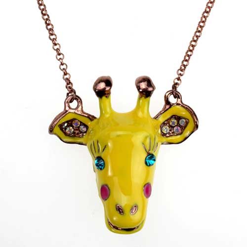 Cute clown deer necklace