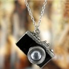 Retro style camera necklace, Black