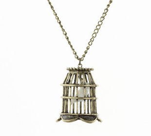 Retro Bird cage necklace