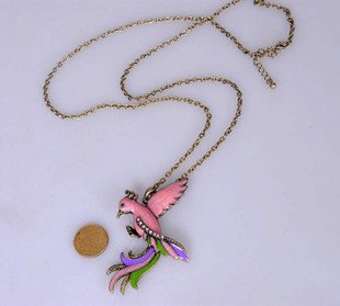 Pink Phoenix necklace