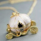 Cinderella's pumpkin car necklace
