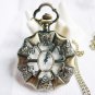 Six Rose pocket watch necklace