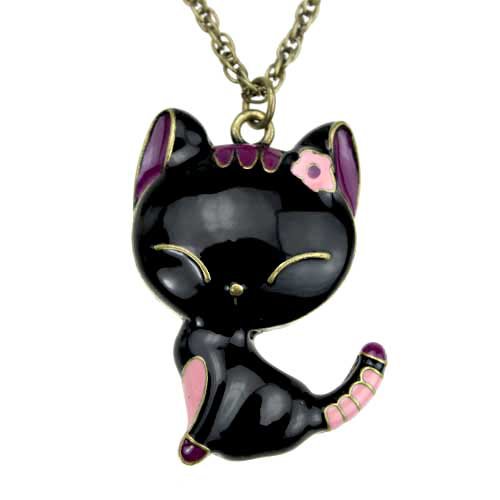 Cute kitten necklace