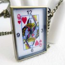 Poker pocket watch necklace BZ81