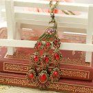 Retro necklace peacock BZ183