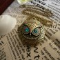 owl Round locket necklace