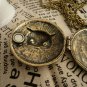 owl Round locket necklace