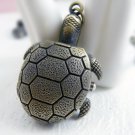 Retro Sea turtle pocket watch necklace