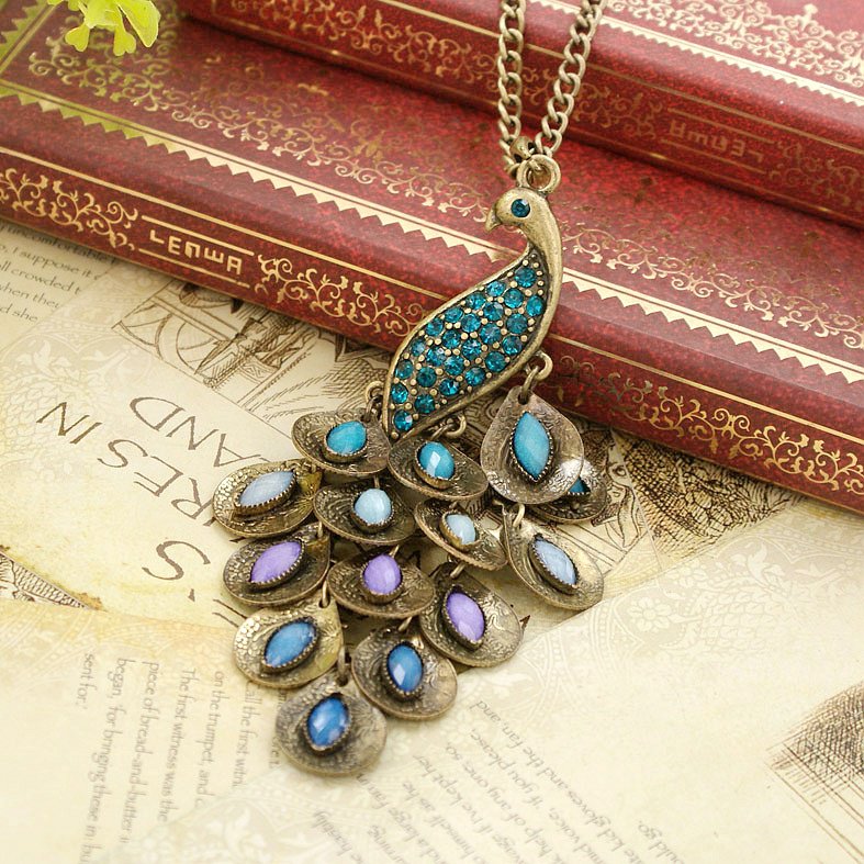 Beautiful peacock necklace