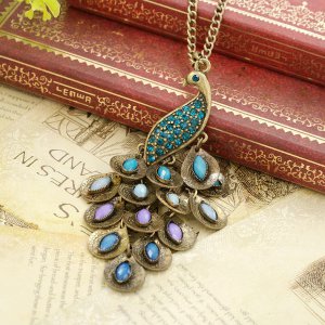 Beautiful peacock necklace