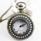 swarovski crystals Pocket watch Necklace